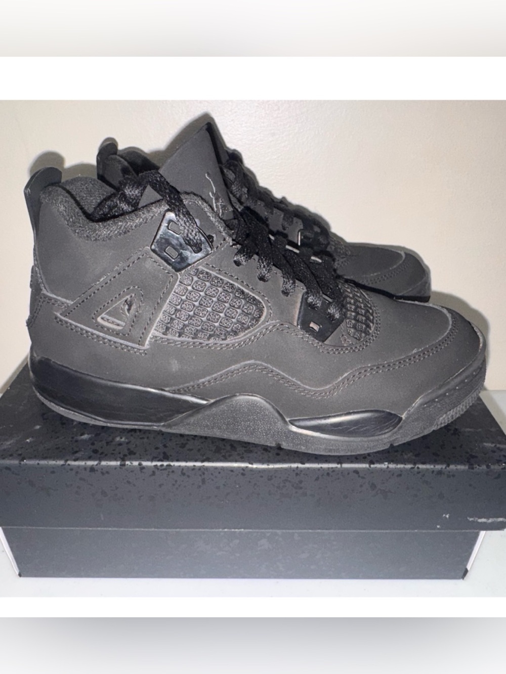 Air Jordan 4 Retro OG Black Cat Youth Size 1.5Y
